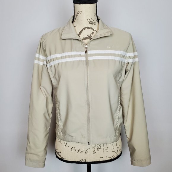 beige nike jacket
